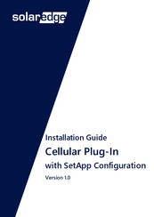 SolarEdge Cellular Plug-In Installation Manual