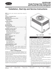Carrier 50JZ060 Installation, Start-Up And Service Instructions Manual