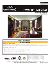 Napoleon Oakville GDI3P Owner's Manual