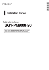 Pioneer SGY-PM900H90 Installation Manual