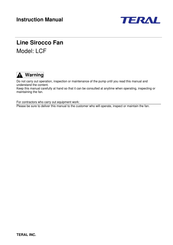 Teral 22LCF2-90S Instruction Manual