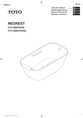 Toto Neorest PJY1866PWNE Instruction Manual