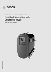 Bosch Uni Condens 8000 F Installation And Maintenance Instructions Manual