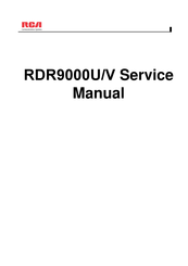RCA RDR9000 Service Manual