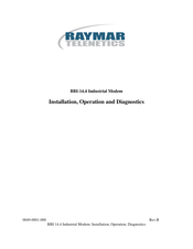 Raymar BBI-14.4 Installation, Operation And Diagnostics