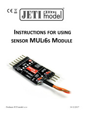 JETI model MULi6s EX Instructions For Using Manual