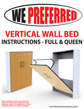 WE PREFERRED Queen Vertical Wall Bed Installation Instructions Manual