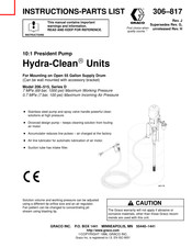 Graco Hydra-Clean D Series Instructions-Parts List Manual