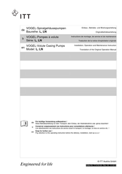 ITT LN Series Installation,Operation And Maintenance Instruction