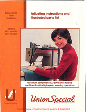 UnionSpecial XF511H100MF Adjusting Instructions And Illustrated Parts List