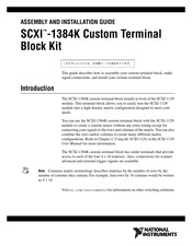 National Instruments SCXI-1384K Assembly And Installation Manual