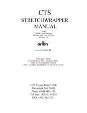 Pro Mach Orion CTS Flex Stretchwrapper Manual
