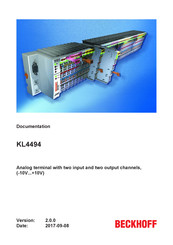 Beckhoff KL4494 Manual