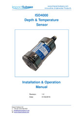 Impact Subsea ISD4000 Installation & Operation Manual