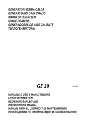 widmer GE 20 Instruction Manual