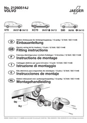 Jaeger 21260514J Fitting Instructions Manual