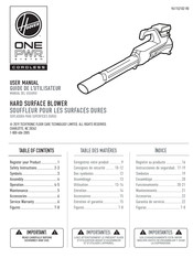 Hoover ONEPWR SYSTEM User Manual