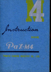Yamato PAX-M4 Instruction Book