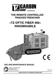 Garbin TZ OPTIC FIBER 400 Use And Maintenance Manual