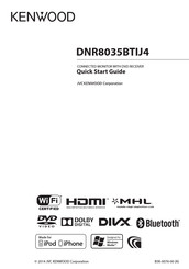 Kenwood DNR8035BTIJ4 Quick Start Manual
