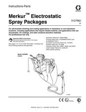 Graco Merkur G23C15 Instructions - Parts Manual