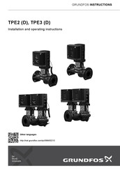 Grundfos TPE 2 Series Installation And Operating Instructions Manual