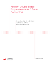 Keysight Technologies 8710-2819 User Manual