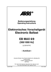 ARRI EB MAX 6/9 Operating Instructions Manual