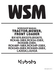 Kubota BX2370 Workshop Manual