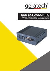 geratech EGE-EXT-AUDOP-TX Manual
