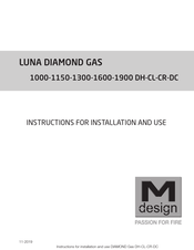M Design Luna Diamond Series Instructions For Installation And Use Manual
