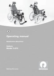 Ortopedia solero 9.072 Operating Manual