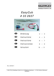 Multiplex Easycub Operating Instructions Manual