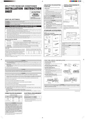 Fuji Electric RSA07LACM Installation Instruction Sheet