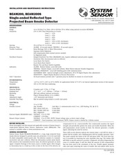 System Sensor BEAM200S Installation And Maintenance Instructions Manual