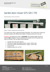 diybook KG Garden Gate Closer GTS 120 Assembly Instructions Manual
