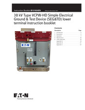 Eaton VCPW-HD Instruction Booklet