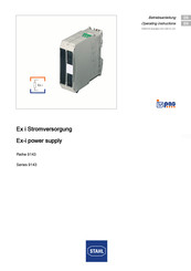 Stahl 9143/10-156-065-10 Operating Instructions Manual