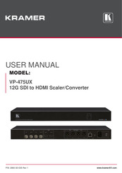 Kramer VP-475UX User Manual