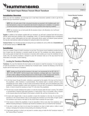 Humminbird MHX XNT Installation Instructions Manual