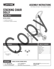 Lifetime 80527 Assembly Instructions Manual