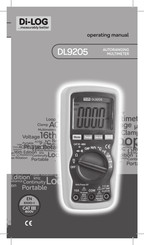 Di-LOG DL9205 Operating Manual