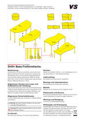 VS Shift+ Base 01445 Operating Instructions Manual