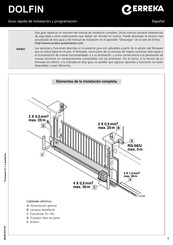 Erreka Dolfin Quick Installation And Programming Manual