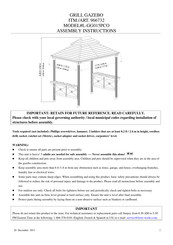 Sunjoy L-GG015PCO Assembly Instructions Manual
