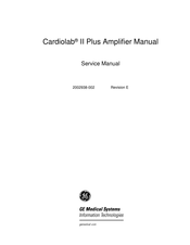 GE Cardiolab II Plus Service Manual