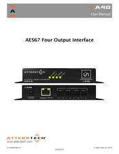 Attero Tech unA4O AES67 User Manual