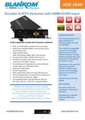 Blankom ADE-264B Quick Start Manual