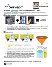 Servend FRP-250 Instructions