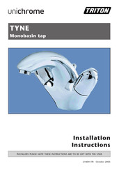 Triton unichrome Series Installation Instructions Manual